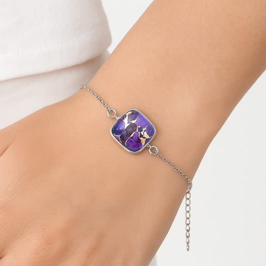 Copper Purple Turquoise - Arizona Bracelet B-1023 SDB3007