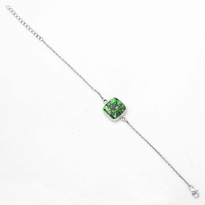 Natural Green Matrix Turquoise Bracelet B-1023 SDB3027