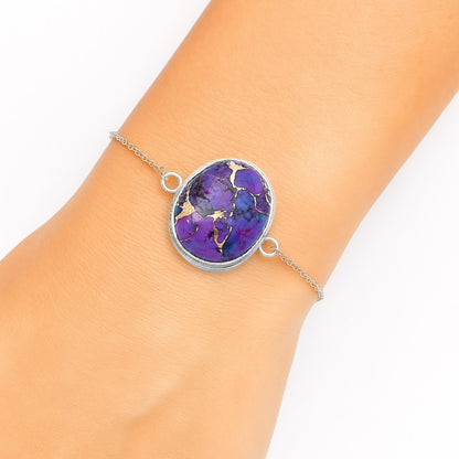 Copper Purple Turquoise - Arizona Bracelet B-1023 SDB3073