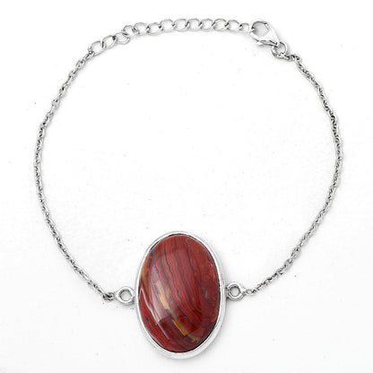 Natural Laguna Lace Agate - Mexican Bracelet B-1023 SDB3075