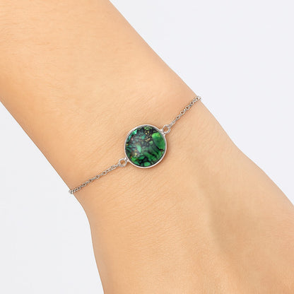 Natural Green Matrix Turquoise Bracelet B-1023 SDB3085