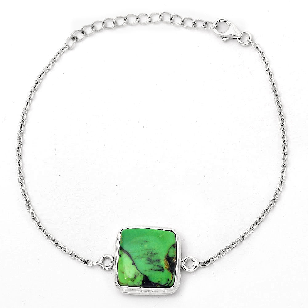 Natural Green Matrix Turquoise Bracelet B-1023 SDB3092