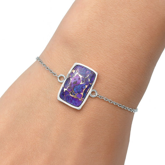 Copper Purple Turquoise - Arizona Bracelet B-1023 SDB3147