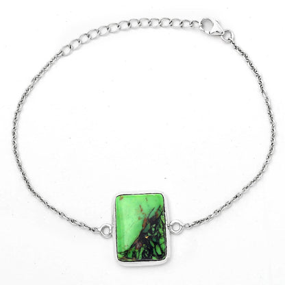 Natural Green Matrix Turquoise Bracelet B-1023 SDB3149
