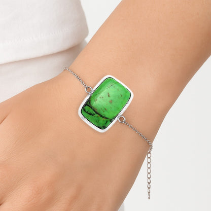 Natural Green Matrix Turquoise Bracelet B-1023 SDB3183