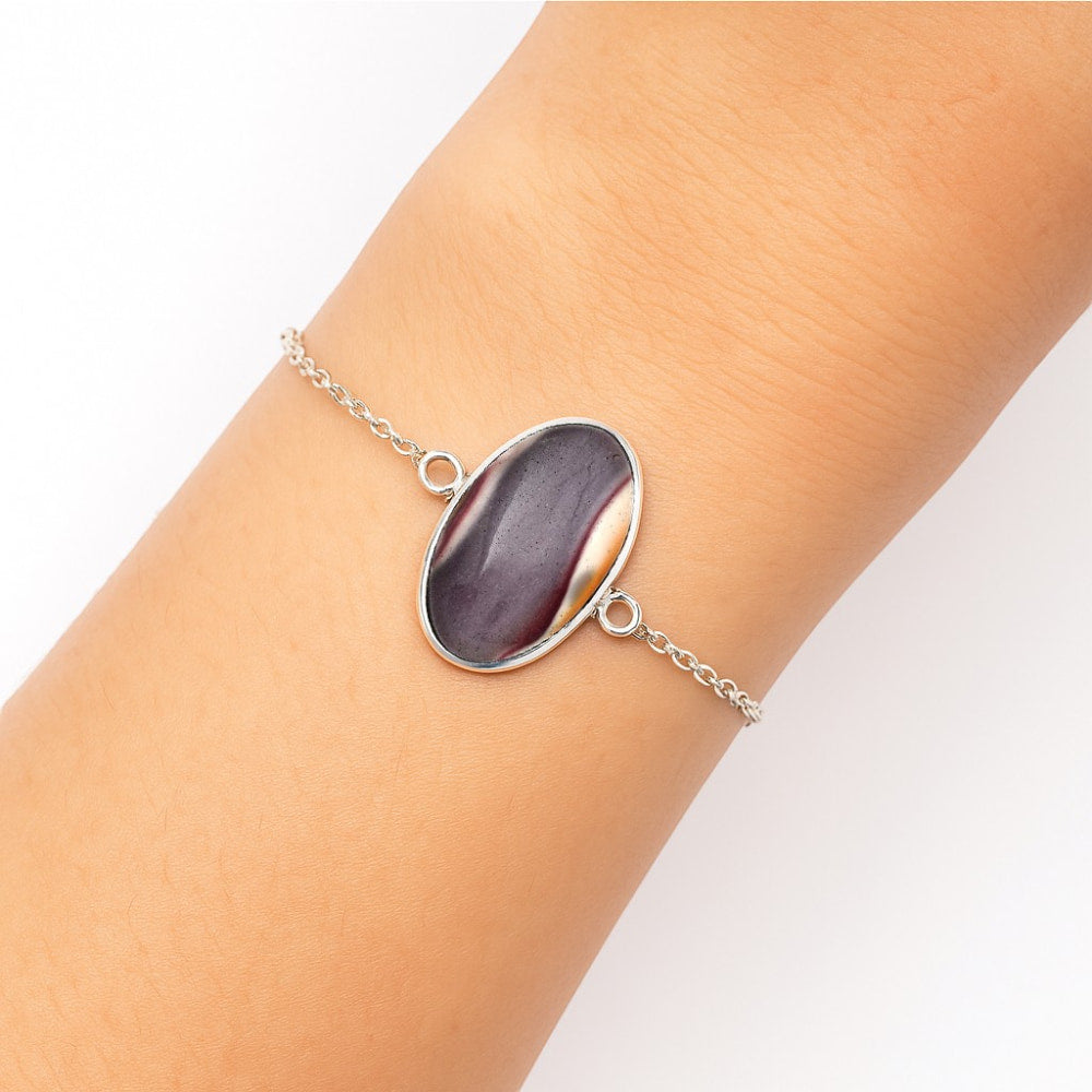 Natural Red Mookaite Bracelet B-1023 SDB3242