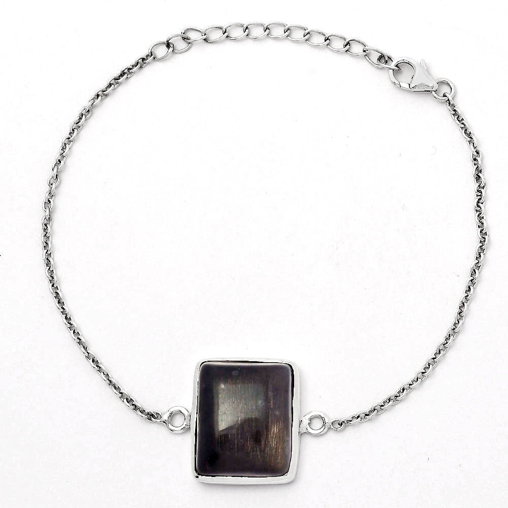 Natural Australian Lattice Sunstone Bracelet B-1023 SDB3389