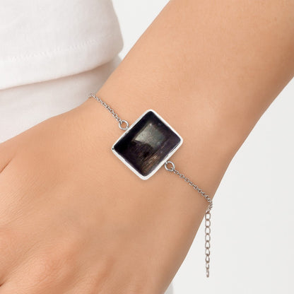 Natural Australian Lattice Sunstone Bracelet B-1023 SDB3389