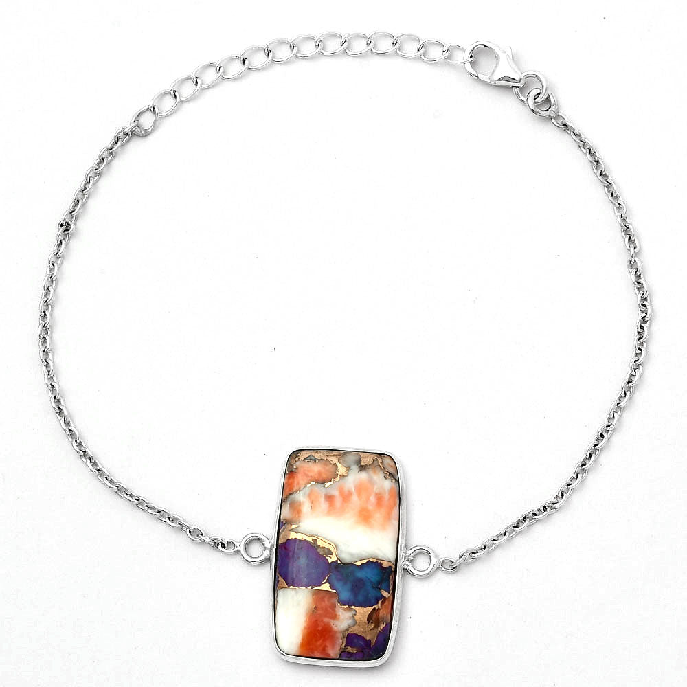 Spiny Oyster Turquoise - Arizona Bracelet B-1023 SDB3457