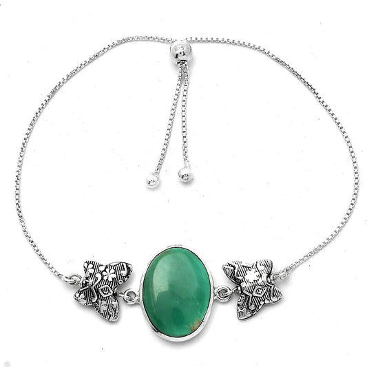 Natural Rare Turquoise Nevada Aztec Mt Slider Bracelet B-1029 SDB4085