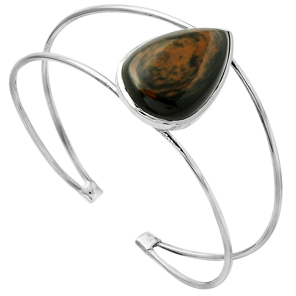 Hypersthene - Canada Cuff Bangle Bracelet B-1013 SDB4283