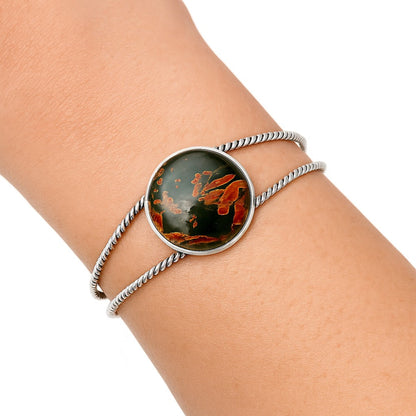 Natural Cherry Creek Cuff Bangle Bracelet B-1014 SDB4293