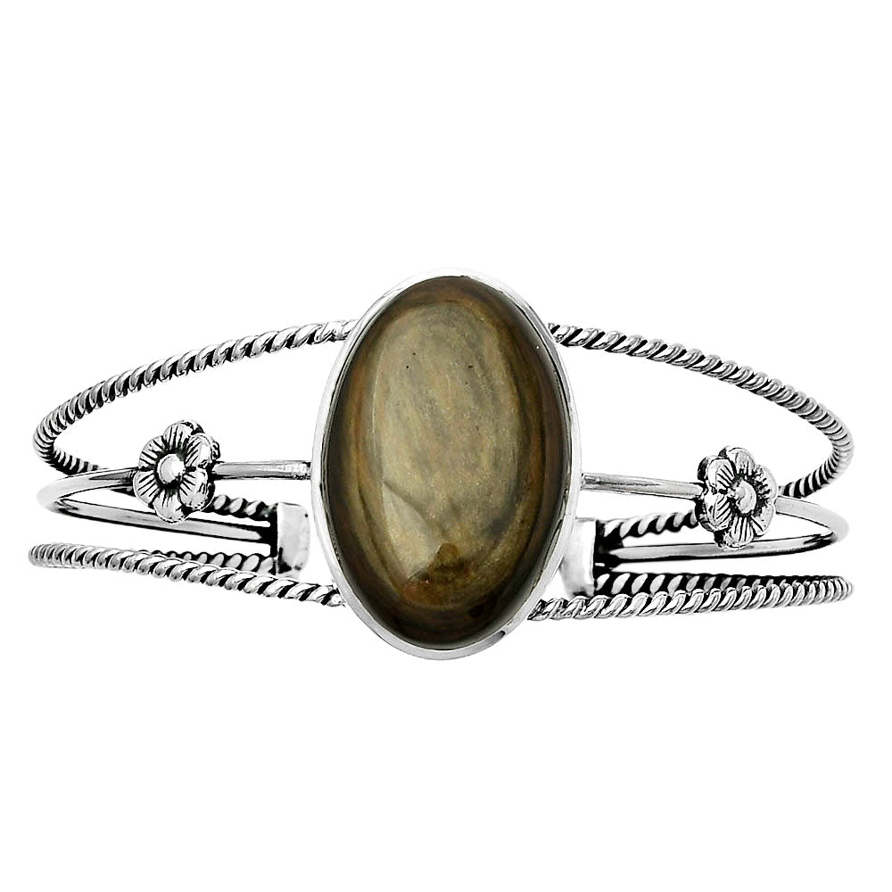 Hypersthene - Canada Cuff Bangle Bracelet B-1012 SDB4318