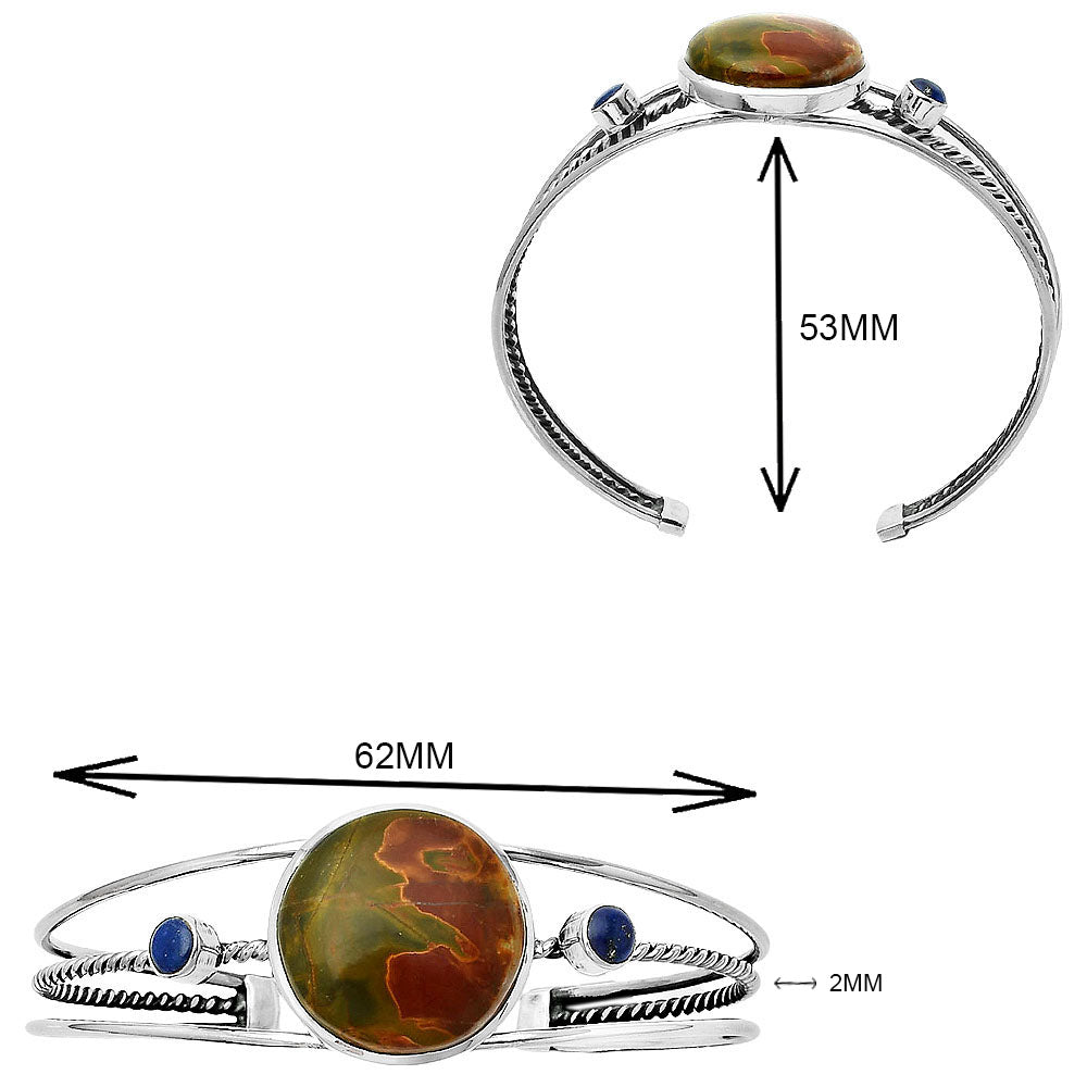 Natural Cherry Creek Cuff Bangle Bracelet B-1011 SDB4329