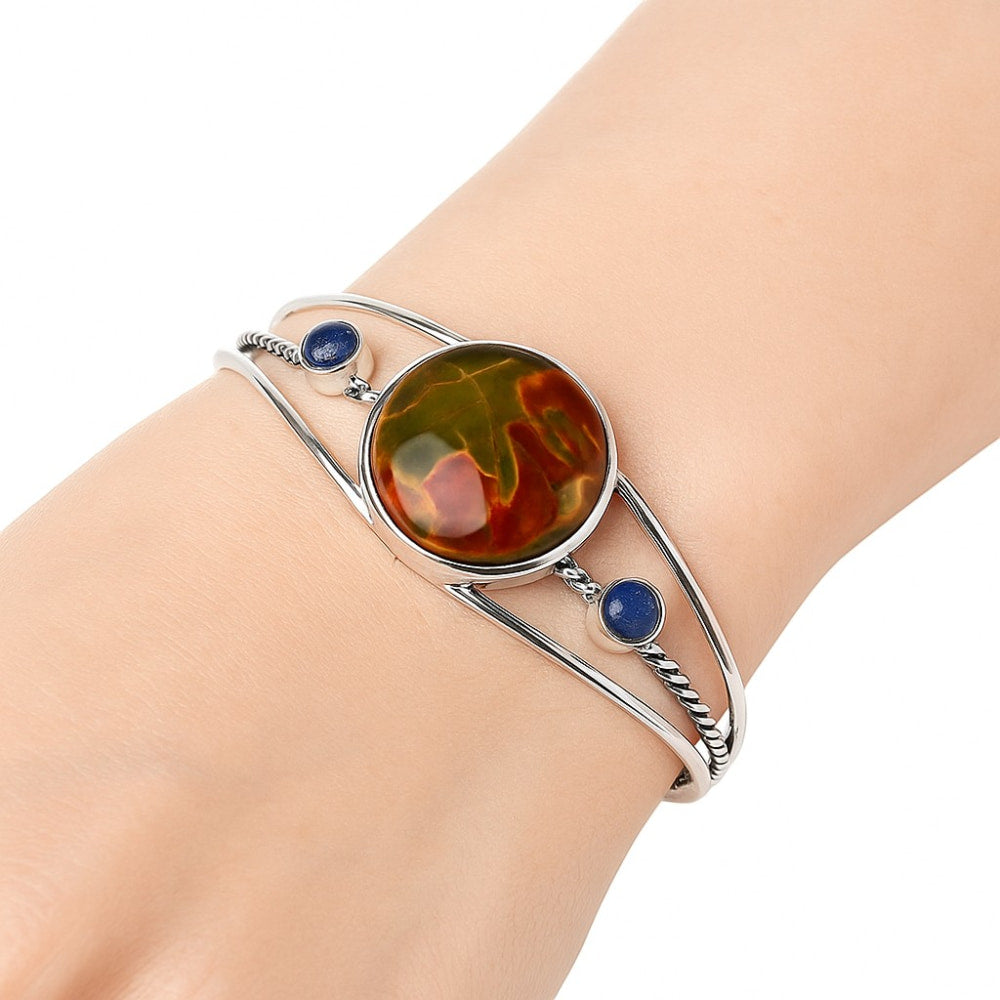 Natural Cherry Creek Cuff Bangle Bracelet B-1011 SDB4329