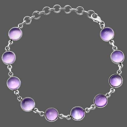 Natural Amethyst Cab - Brazil Bracelet B-1001 SDB4599
