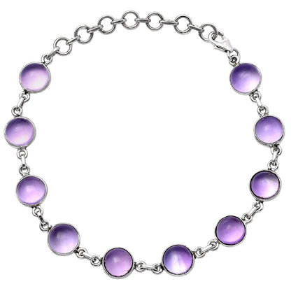 Natural Amethyst Cab - Brazil Bracelet B-1001 SDB4599