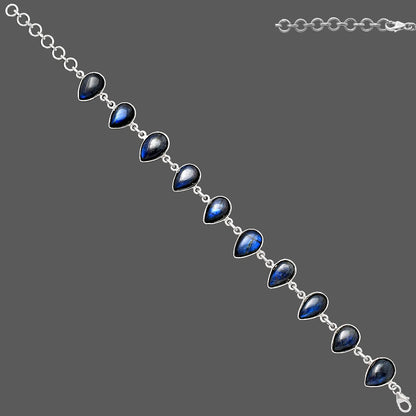Blue Fire Labradorite - Madagascar Bracelet B-1001 SDB4659
