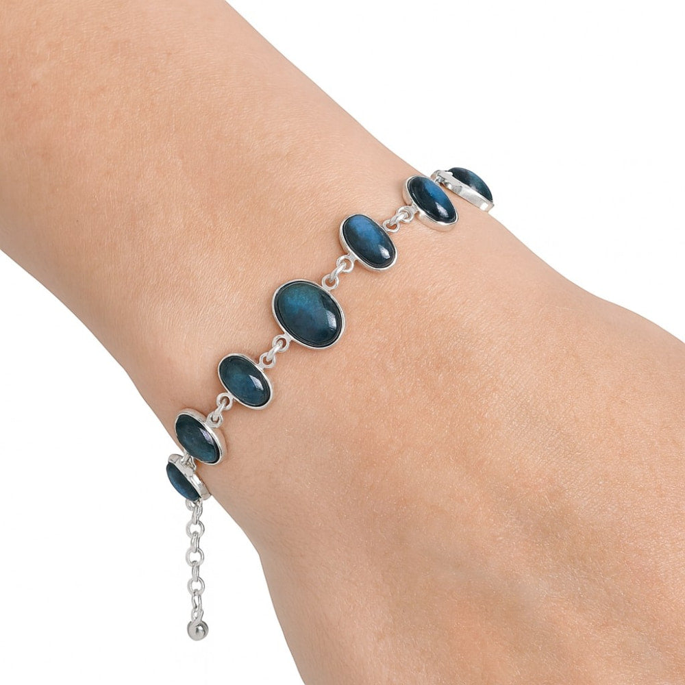 Blue Fire Labradorite - Madagascar Bracelet B-1001 SDB4661