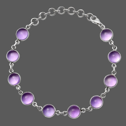 Natural Amethyst Cab - Brazil Bracelet B-1001 SDB4680