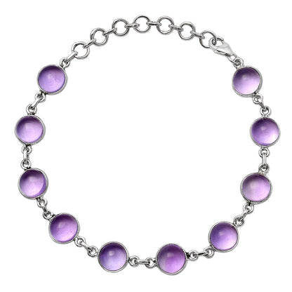 Natural Amethyst Cab - Brazil Bracelet B-1001 SDB4680