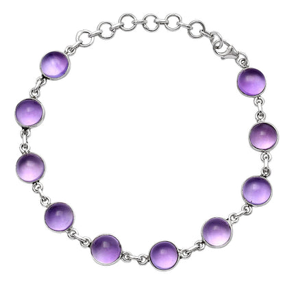 Natural Amethyst Cab - Brazil Bracelet B-1001 SDB4681