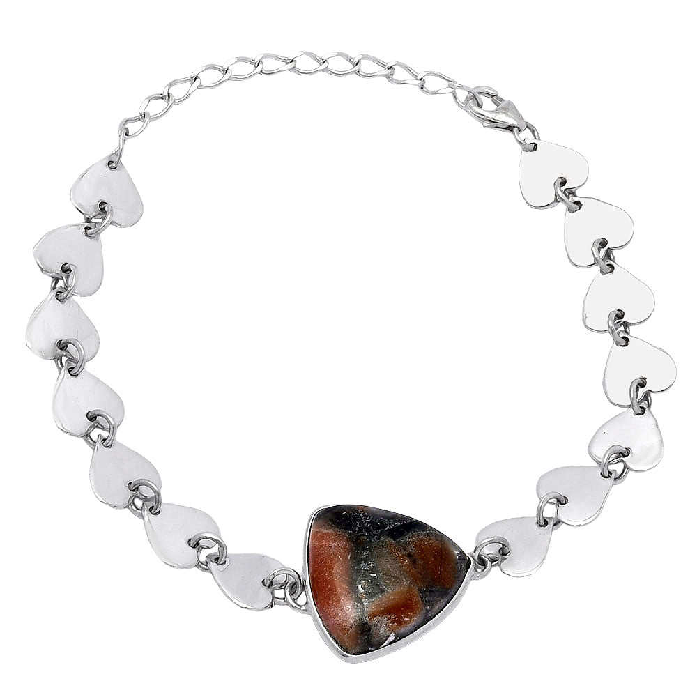 Heart - Natural Tabu Jasper Bracelet B-1044 SDB4713