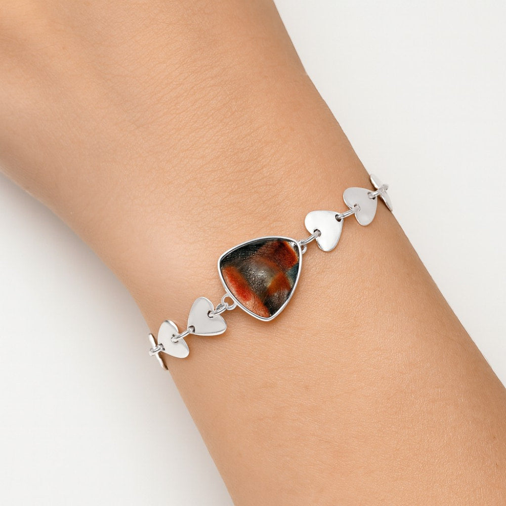 Heart - Natural Tabu Jasper Bracelet B-1044 SDB4713