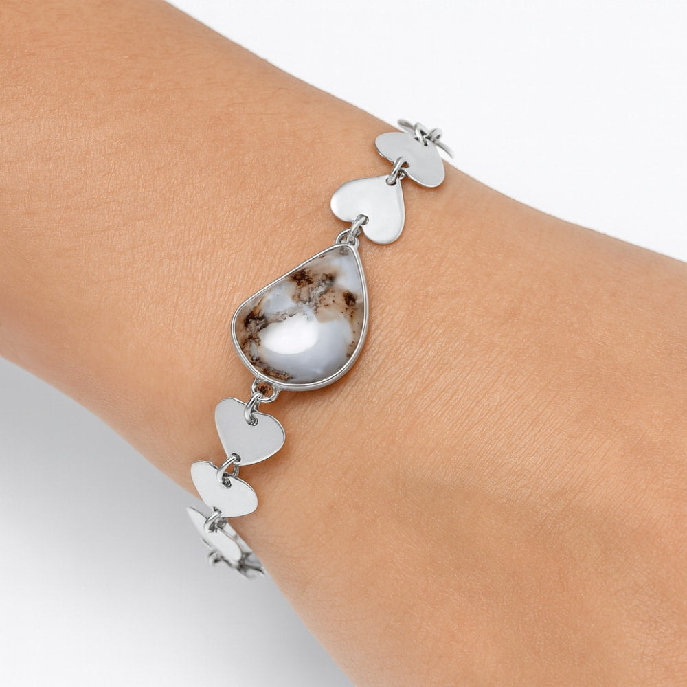 Heart - Maligano Jasper - Indonesia Bracelet B-1044 SDB4729