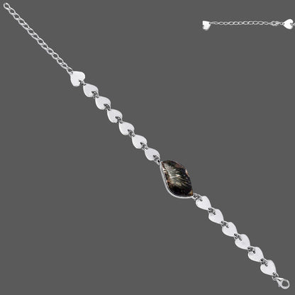 Heart - Natural Bat Cave Jasper Bracelet B-1044 SDB4731