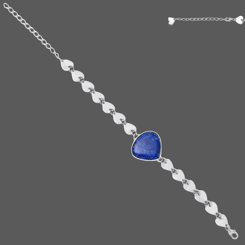 Heart - Lapis Lazuli - Afghanistan Bracelet B-1044 SDB4733