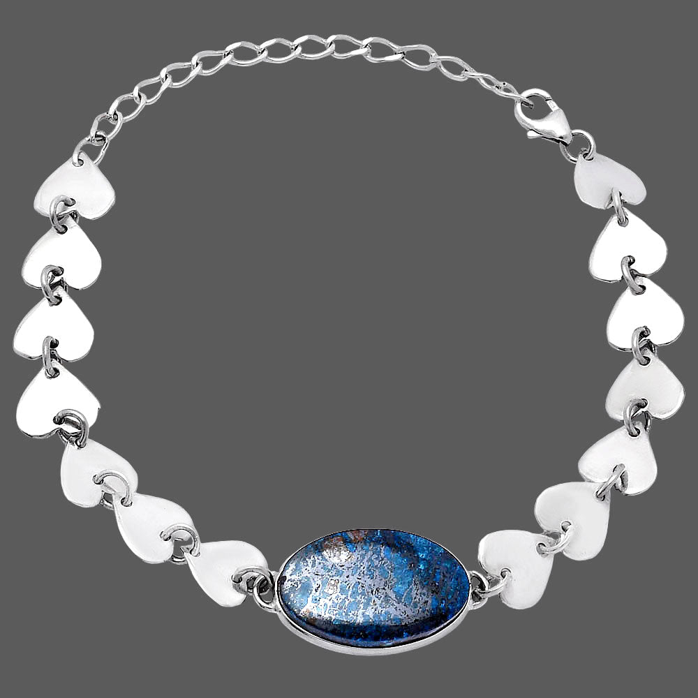 Heart - Natural Shattuckite - USA Bracelet B-1044 SDB4736