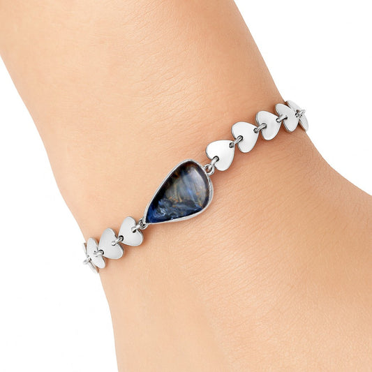 Heart - Natural Pietersite - Namibia Bracelet B-1044 SDB4739