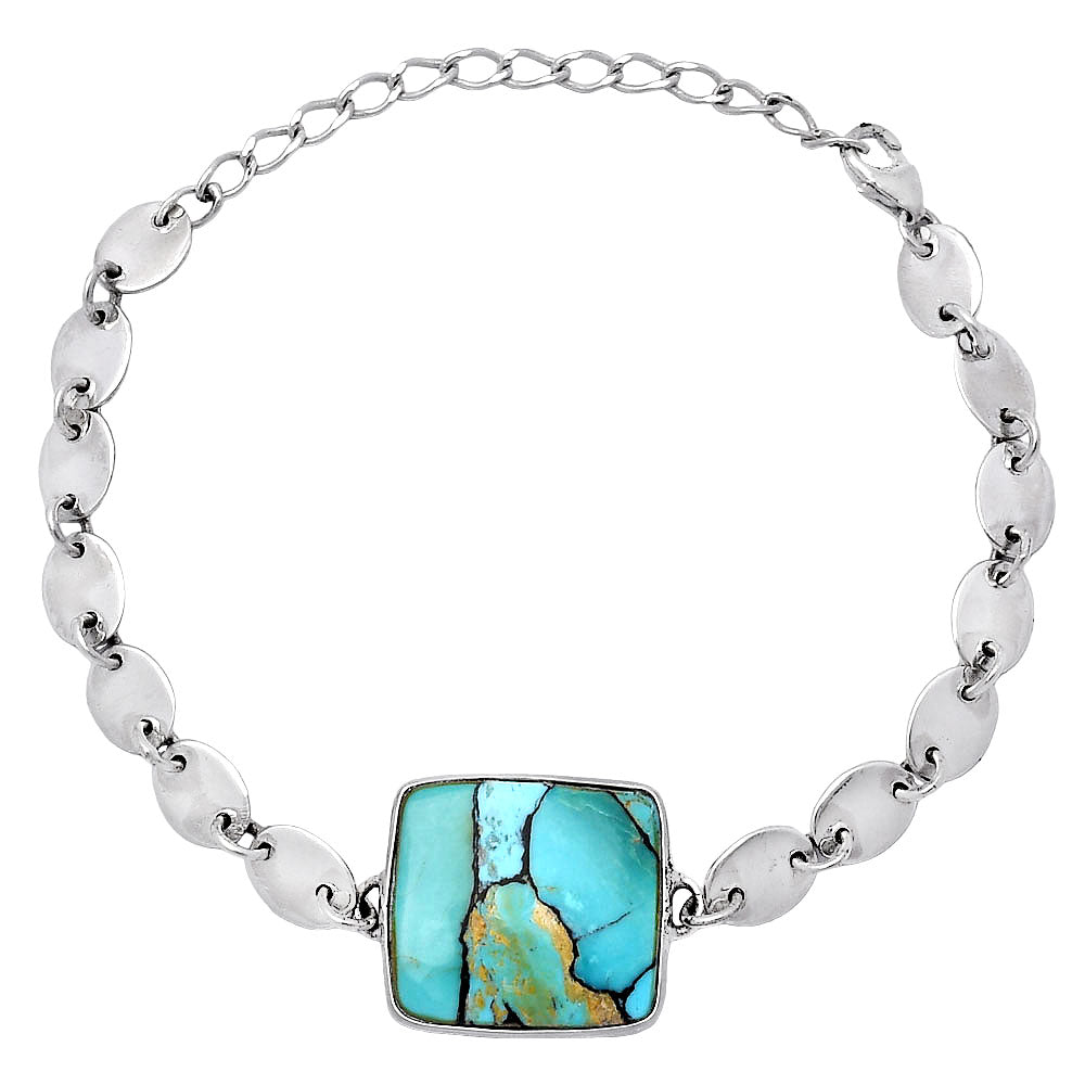 Lucky Charm Tibetan Turquoise Bracelet B-1044 SDB4817
