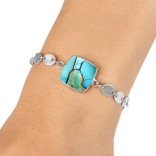 Lucky Charm Tibetan Turquoise Bracelet B-1044 SDB4817