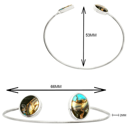 Copper Abalone Shell Cuff Bangle Bracelet B-1004 SDB4975