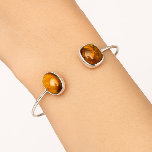 Natural Nellite Cuff Bangle Bracelet B-1004 SDB4982