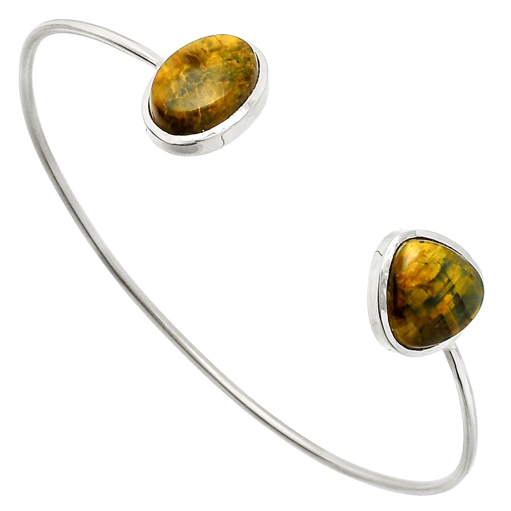 Natural Nellite Cuff Bangle Bracelet B-1004 SDB4985