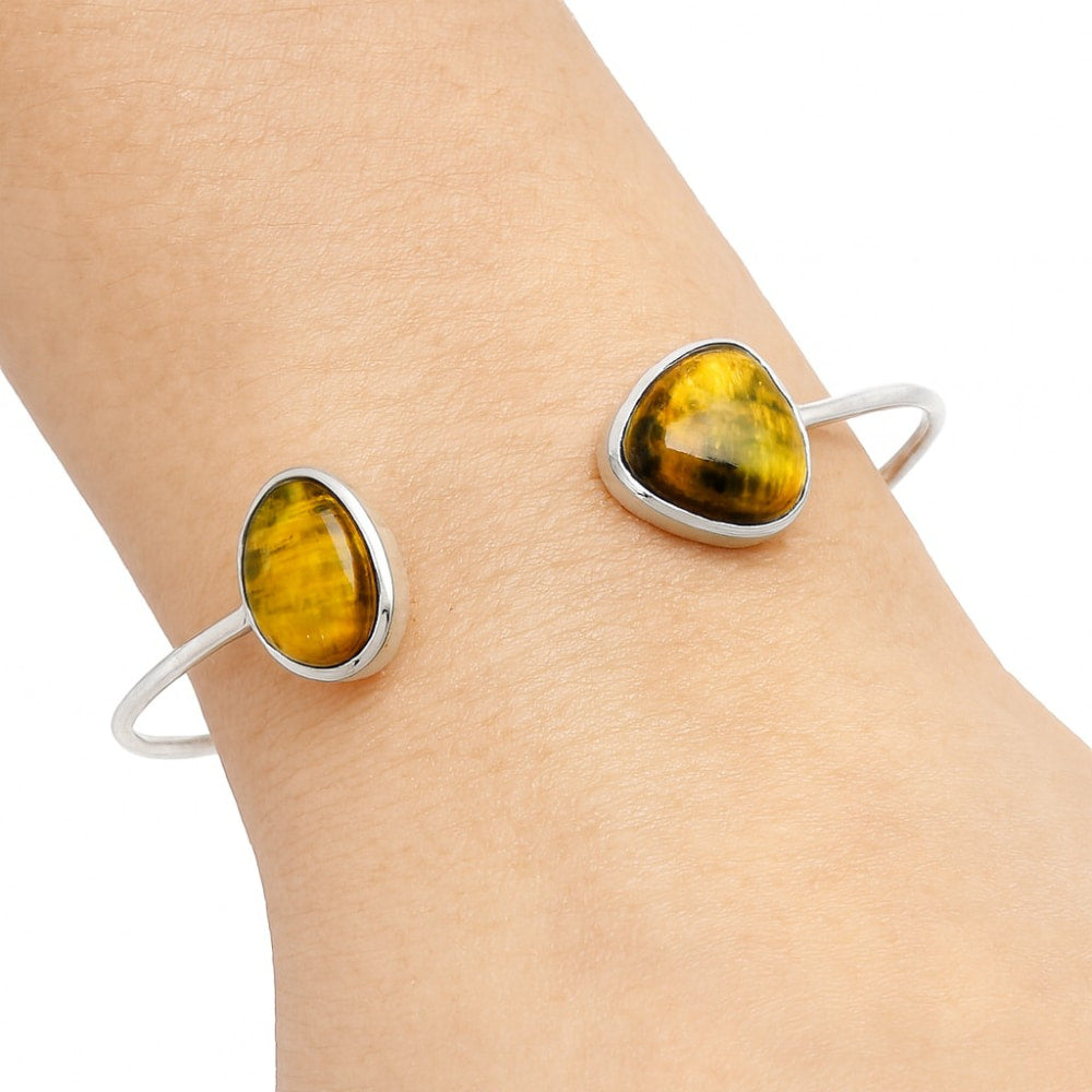 Natural Nellite Cuff Bangle Bracelet B-1004 SDB4985