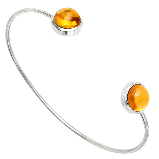 Natural Citrine Cab Cuff Bangle Bracelet B-1004 SDB5018