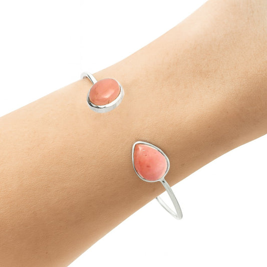 Guava Quartz - Brazil Cuff Bangle Bracelet B-1004 SDB5019