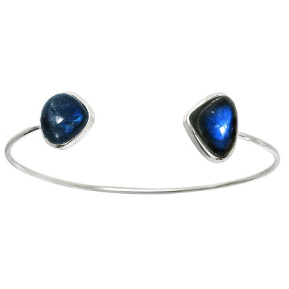 Blue Fire Labradorite Cuff Bangle Bracelet B-1004 SDB5021