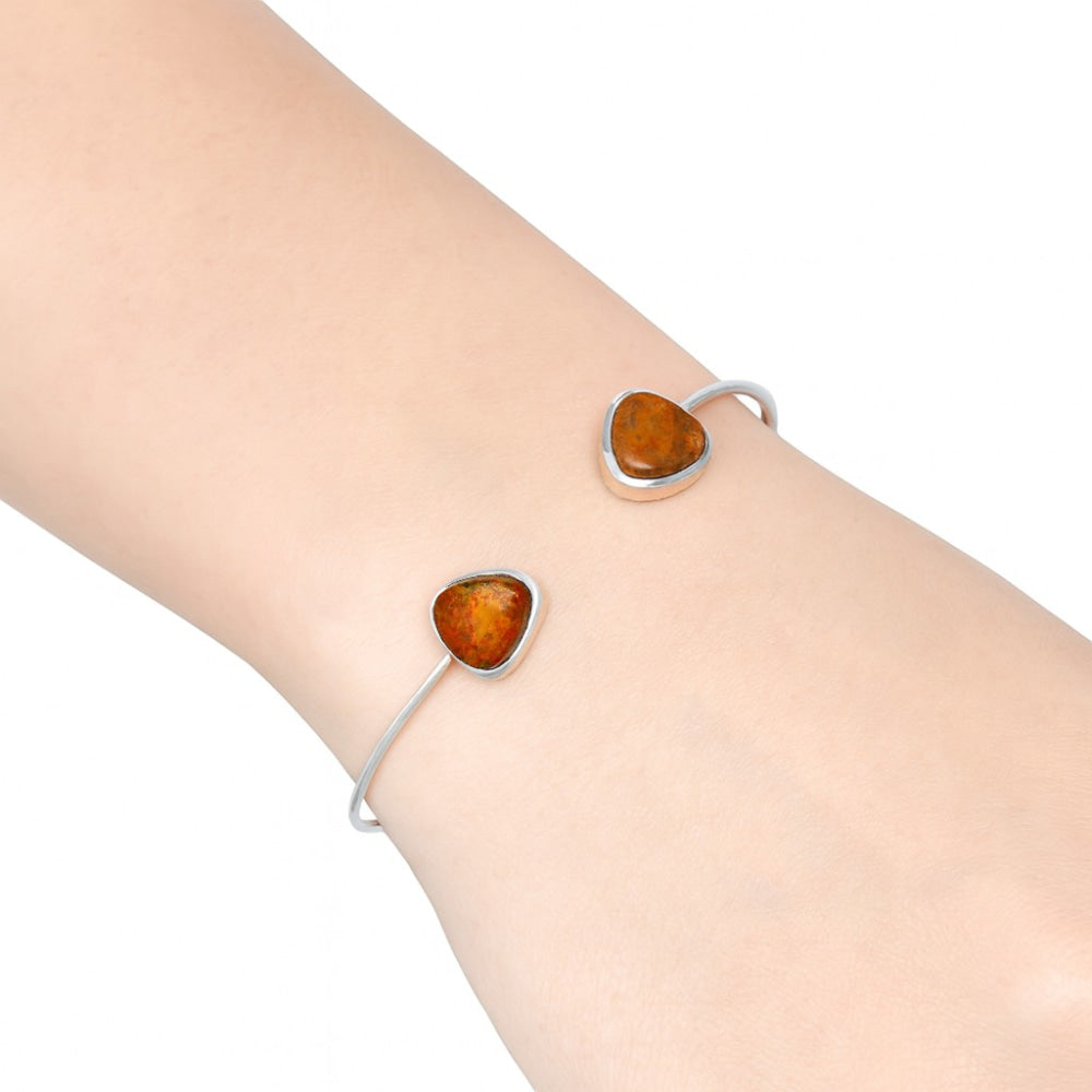 Rare Cady Mountain Agate Cuff Bangle Bracelet B-1004 SDB5082