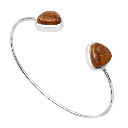 Rare Cady Mountain Agate Cuff Bangle Bracelet B-1004 SDB5083