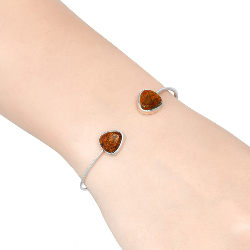 Rare Cady Mountain Agate Cuff Bangle Bracelet B-1004 SDB5083