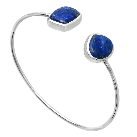 Natural Lapis Lazuli Cuff Bangle Bracelet B-1004 SDB5086
