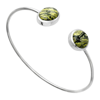 Natural Serpentine Cuff Bangle Bracelet B-1004 SDB5115