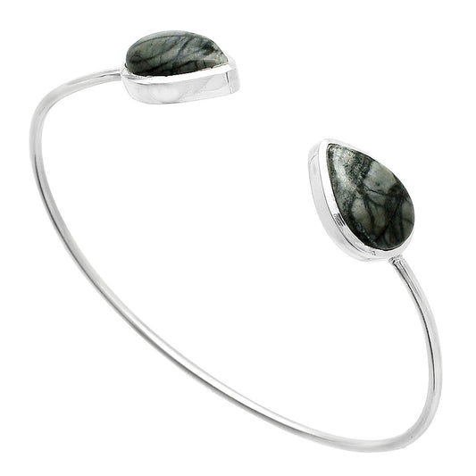Natural Picasso Jasper Cuff Bangle Bracelet B-1004 SDB5127