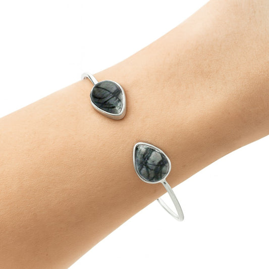 Natural Picasso Jasper Cuff Bangle Bracelet B-1004 SDB5127