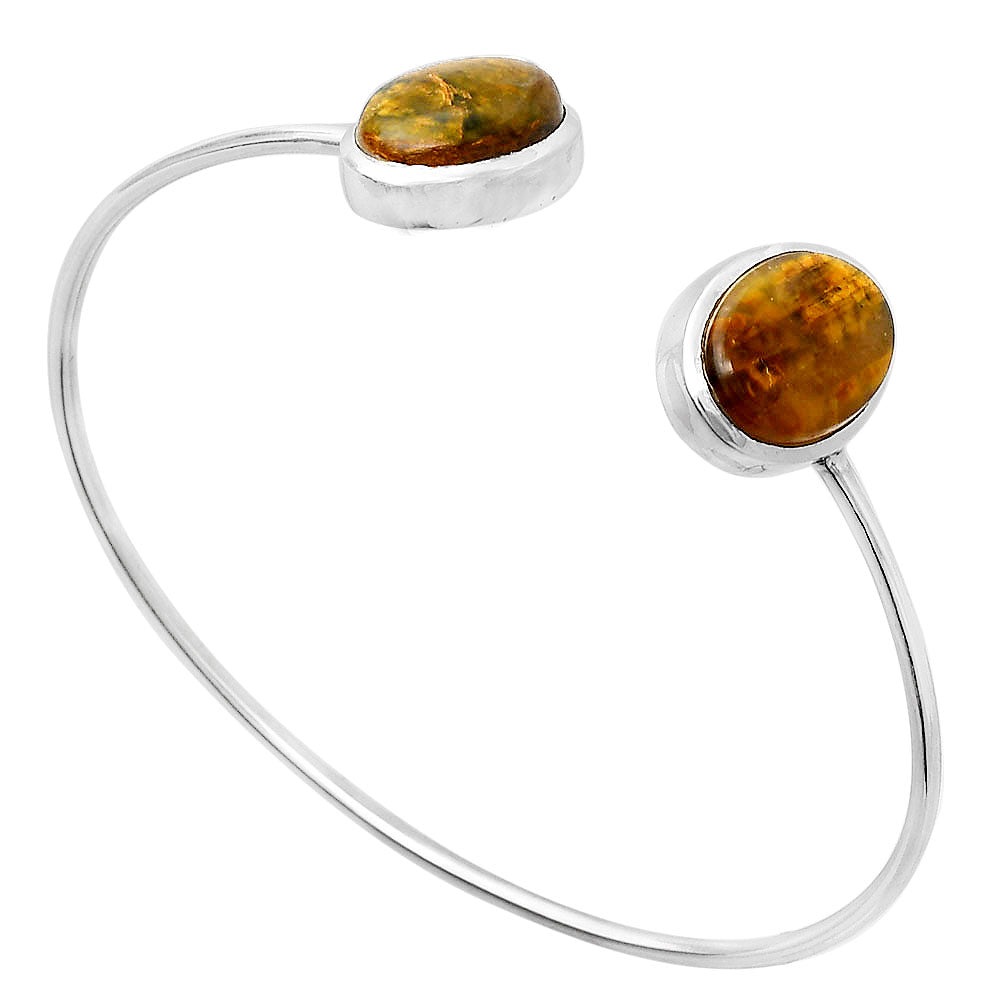 Natural Nellite Cuff Bangle Bracelet B-1004 SDB5146